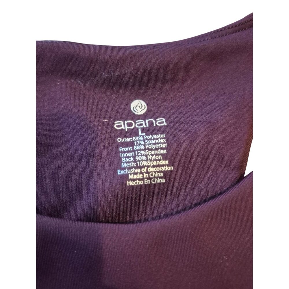Apana Sangria Racerback Yoga Sports Bra L - Picture 6 of 6